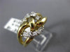 ESTATE .35CT DIAMOND 14K TWO TONE GOLD OPEN LOVE KNOT CIRCLE OF LIFE RING #19483