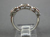ESTATE WIDE 1.5CT WHITE & BLUE DIAMOND 14K WHITE GOLD INVISIBLE ANNIVERSARY RING