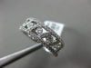 ESTATE WIDE .85CT DIAMOND 14K WHITE GOLD ETOILE CRISS CROSS ANNIVERSARY RING 6mm