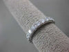 ESTATE .97CT DIAMOND 18K WHITE GOLD ROUND SEMI ETERNITY WEDDING ANNIVERSARY RING