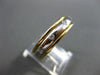 ESTATE .38CT DIAMOND 14KT TWO TONE GOLD ETOILE FLOATING ETERNITY RING 5mm #21324