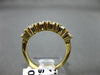 ESTATE 1.25CT DIAMOND 14KT YELLOW GOLD CLASSIC SIX STONE ANNIVERSARY RING #15678