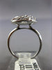 ESTATE .34CT DIAMOND 14KT WHITE GOLD MULTI WAVE CIRCULAR OPEN FILIGREE FUN RING