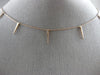 ESTATE .15CT ROUND DIAMOND 14KT ROSE GOLD 3D BY THE YARD SPIKY FLOATING PENDANT