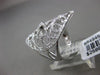ESTATE .96CT DIAMOND 14KT WHITE GOLD 3D OPEN FILIGREE DOUBLE HEART COCKTAIL RING