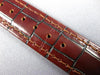 ANTIQUE LUCIEN PICCARD 14KT YELLOW GOLD CLASSIC SQUARE LEATHER MENS WATCH #2080