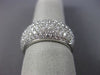 WIDE 1.81CT DIAMOND 18KT WHITE GOLD 3D MICRO PAVE SEMI ETERNIT ANNIVERSARY RING