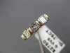 ESTATE .75CT PRINCESS DIAMOND 14KT TWO TONE GOLD WEDDING ANNIVERSARY RING #7305