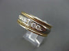 ESTATE .60CT DIAMOND 14K YELLOW & WHITE GOLD 7 STONE MEN ANNIVERSARY RING #20336