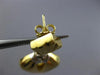 ANTIQUE LARGE .15CT DIAMOND 18KT 2 TONE GOLD TRIANGULAR HANGING EARRINGS #20582