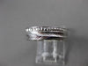 ANTIQUE 14K WHITE GOLD 3D HANDCRAFTED FILIGREE ETERNITY WEDDING BAND RING #18955