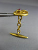 ANTIQUE .30CT AAA RUBY 18KT YELLOW GOLD SWIRL SNAKE CIRCULAR FUN MEN'S CUFFLINKS
