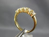 ESTATE .80CT DIAMOND 14KT YELLOW GOLD 3D 5 STONE PRONG ANNIVERSARY RING #5430