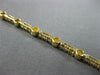 ESTATE .63CT DIAMOND 14KT WHITE & YELLOW GOLD BY THE YARD TENNIS BRACELET 3mm