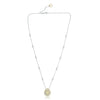 ESTATE 2.21CT WHITE & FANCY YELLOW DIAMOND 18K 2 TONE GOLD 3D TEAR DROP NECKLACE