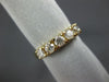 ESTATE .80CT DIAMOND 14KT YELLOW GOLD 3D 5 STONE PRONG ANNIVERSARY RING #5430