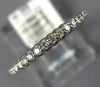ESTATE .18CT DIAMOND 14KT WHITE GOLD SHARED PRONG SEMI ETERNITY ANNIVERSARY RING