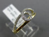 ESTATE .15CT DIAMOND 18KT WHITE & YELLOW GOLD 3D SEMI INFINITY LOVE KNOT RING