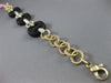 ESTATE .90CT DIAMOND 14KT WHITE & YELLOW GOLD 3D WOOD HANDCRAFTED LINK BRACELET