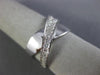 ESTATE WIDE .40CT ROUND DIAMOND 14KT WHITE GOLD 3D CLASSIC X LOVE INFINITY RING