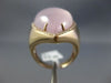 ESTATE LARGE 15.63CT DIAMOND & PINK QUARTZ 14KT ROSE GOLD PEAR SHAPE LOVE RING
