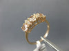 ESTATE .96CT ROUND DIAMOND & AAA OVAL MORGANITE 14KT ROSE GOLD ANNIVERSARY RING