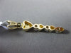 ESTATE .28CT DIAMOND 14KT YELLOW GOLD 3 STONE PAST PRESENT FUTURE HEART PENDANT