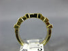 ESTATE WIDE 1.25CT BAGUETTE DIAMOND 14KT YELLOW GOLD 3D ANNIVERSARY RING #9886