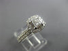 WIDE 1CT ROUND & BAGUETTE DIAMOND 14K WHITE GOLD ENGAGEMENT ANNIVERSARY RING SET