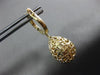 LARGE 4.56CT DIAMOND & AAA AUSTRALIAN OPAL 14KT YELLOW GOLD 3D HANGING EARRINGS