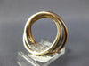 ESTATE .71CT DIAMOND 14KT TRI COLOR GOLD ETERNITY TRINITY ANNIVERSARY LOVE RING