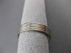 ESTATE 14KT WHITE YELLOW & ROSE GOLD 5 ROW WEDDING BAND RING 5mm WIDE #23141