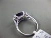 ESTATE WIDE 3.32CT DIAMOND & AAA AMETHYST 14KT WHITE GOLD LUCIDA ENGAGEMENT RING