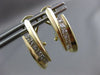 ESTATE .40CT DIAMOND PRINCESS 14KT YELLOW GOLD 5 STONE UMBRELLA CLIP ON EARRINGS