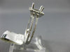 ESTATE .38CT DIAMOND 14KT WHITE GOLD 3D HALO FILIGREE SEMI MOUNT ENGAGEMENT RING