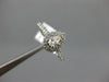 ESTATE .51CT ROUND & PEAR DIAMOND 14KT WHITE GOLD SEMI ETERNITY ENGAGEMENT RING