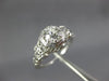 ANTIQUE .56CT OLD MINE DIAMOND PLATINUM SOLITAIRE OPEN FILIGREE ENGAGEMENT RING