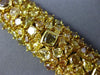 ESTATE EXTRA LARGE GIA 36.27CT FANCY INTENSE MULTI DIAMOND 18KT GOLD 3D BRACELET