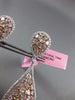 ESTATE LARGE 12.89CT WHITE & FANCY PINK DIAMOND 18KT WHITE & ROSE GOLD EARRINGS