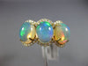 LARGE 6.30CT DIAMOND & AAA AUSTRALIAN OPAL 14K YELLOW GOLD OVAL ANNIVERSARY RING