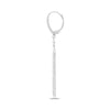 ESTATE .45CT DIAMOND 14KT WHITE GOLD 3D GEOMETRIC CHANDELIER HANGING EARRINGS
