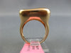 ESTATE LARGE .95CT DIAMOND 14K ROSE GOLD 3D SUN & MOON FLOWER SQUARE ETOILE RING