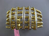 ESTATE 1.10CT DIAMOND 14K YELLOW GOLD 3D MULTI ROW ROPE FLEXIBLE BANGLE BRACELET