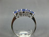 1.05CT DIAMOND & AAA TANZANITE 14KT WHITE GOLD 3D OVAL & ROUND ANNIVERSARY RING