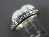 ESTATE .65CT DIAMOND PLATINUM 3D CLASSIC CHANNEL SEMI ETERNITY ANNIVERSARY RING