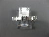 ESTATE .80CT ROUND & BAGUETTE DIAMOND 14K WHITE GOLD 3D ANNIVERSARY RING #18913
