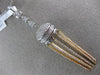 ESTATE LARGE 1.72CT DIAMOND 18KT WHITE & ROSE GOLD 3D JOURNEY CHANDELIER PENDANT