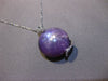 ANTIQUE LARGE 25.25CT DIAMOND & AAA STAR SAPPHIRE 3D ROUND LEAF FLOATING PENDANT