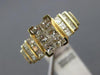 ESTATE 1.25CT PRINCESS DIAMOND 14K YELLOW GOLD CLASSIC INVISIBLE ENGAGEMENT RING