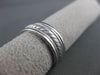 ESTATE WIDE 14KT WHITE GOLD SOLID MATTE & SHINY WOVEN WEDDING BAND RING #23104